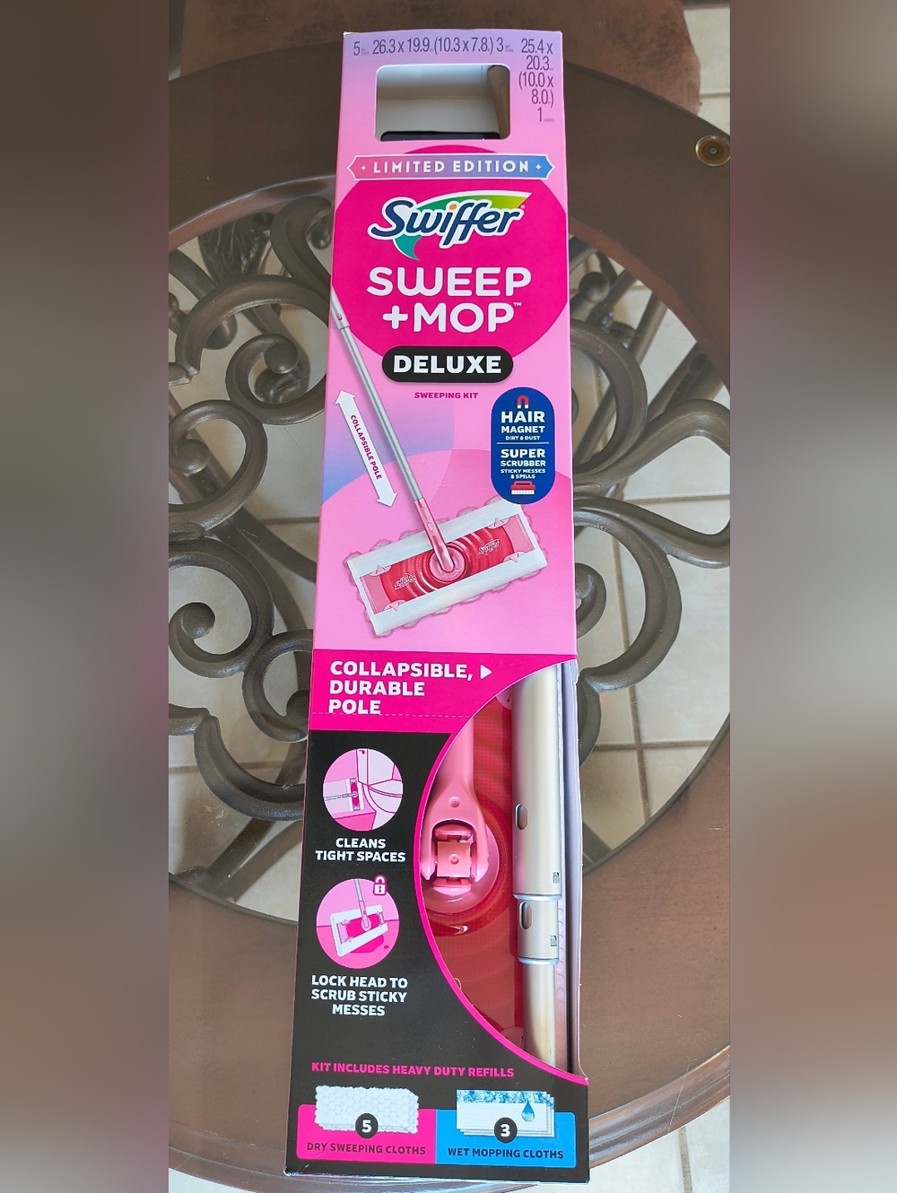 Pink Swiffer Sweep + Mop Deluxe Limited Edition
